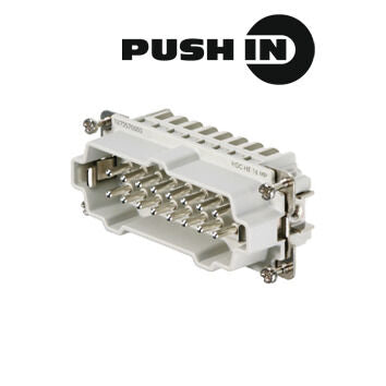WEIDMULLER CONECTOR MACHO 16P PUSH HDC HE 16 MP