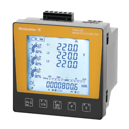 WEIDMUELLER MEDIDOR DE ENERGIA EM220-RTU-4DI2DO-GW