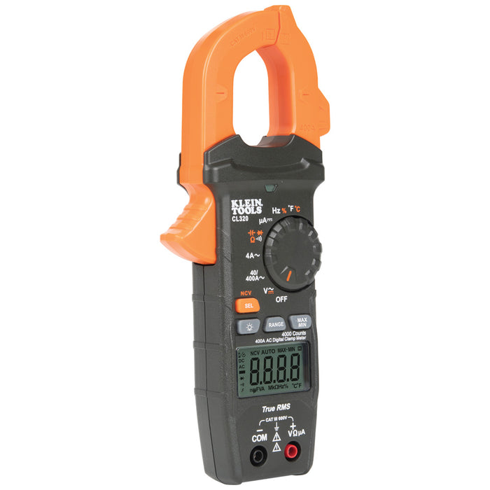 KLEIN MULTIMETRO DE GANCHO 400 A CA+TEMPERATURA
