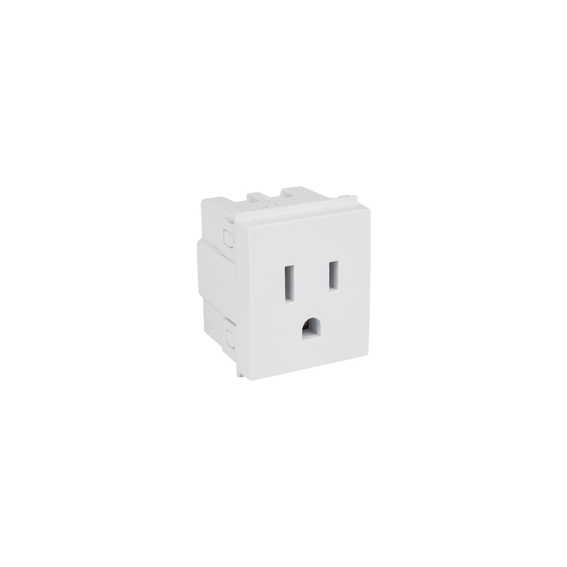 ARGOS CONTACTO SENCILLO ATERRIZADO BLANCO 24mm 15AMP 125V