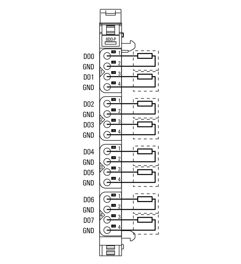 WEIDMULLER MODULO E/S REM SE#DIG SAL 8CAN UR20-8DO-P