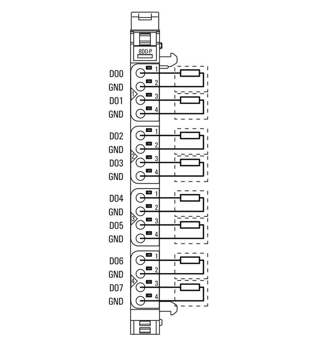 WEIDMULLER MODULO E/S REM SE#DIG SAL 8CAN UR20-8DO-P