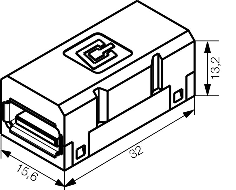 WEIDMULLER CONECTOR USB TIPO A IE-BI-USB-A