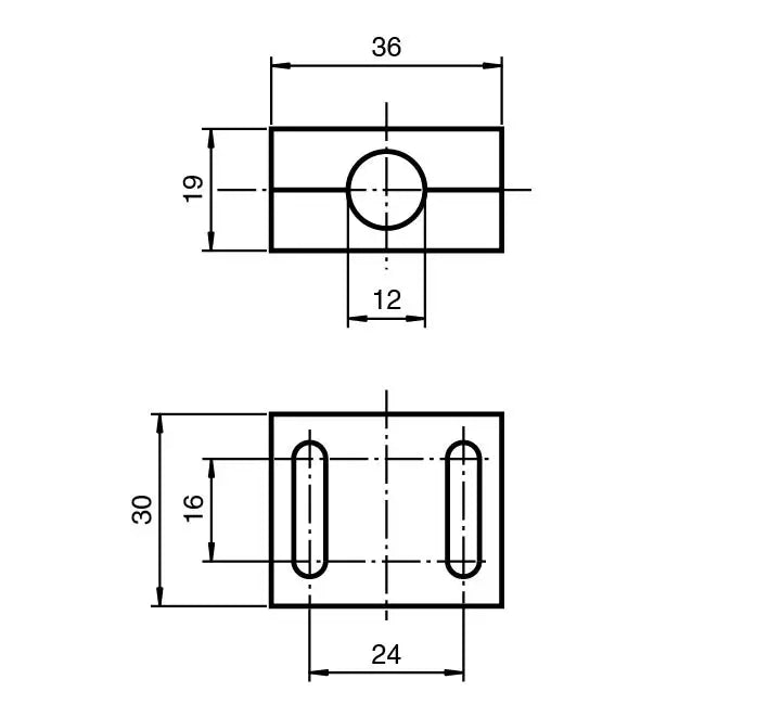 PEPPERL BRACKET DE MONTAJE M12 BF12