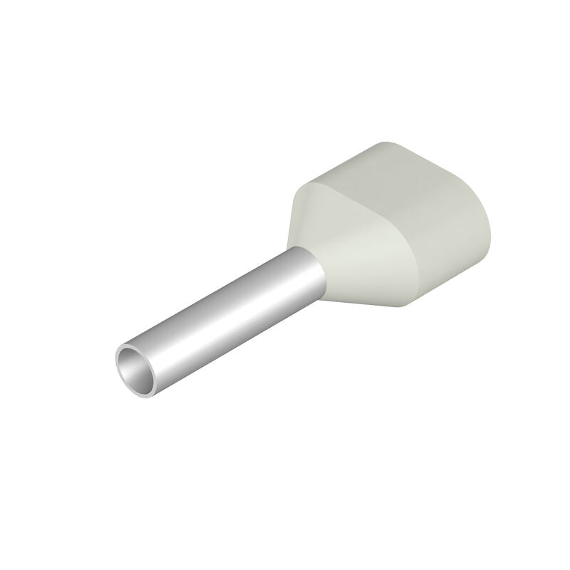 WEIDMULLER PUNTA DOBLE 18AWG H 0.75/15 ZH BLANCA (500 pzas)