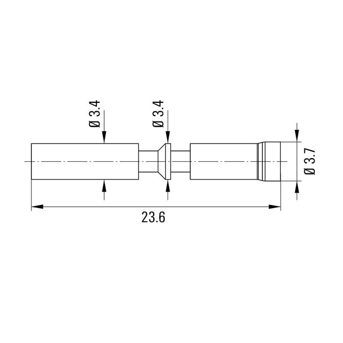 WEIDMULLER PIN HEMBRA P/CONECTOR M23 SAI-M23-KBC-L-2.5-4.0