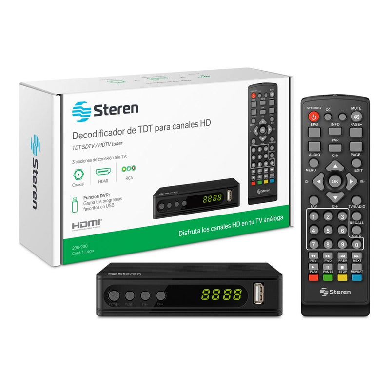 STEREN DECODIFICADOR DE TV DIGITAL ALTA DEFINICION