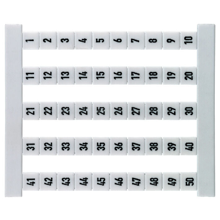 WEIDMULLER PLANILLA ETIQUETAS DEK 5 1-50 VERTICAL 1 PLANILLA 50 E
