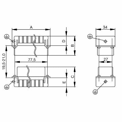 WEIDMULLER CONECTOR MACHO DE 16 POLOS HDC HE 16 MT