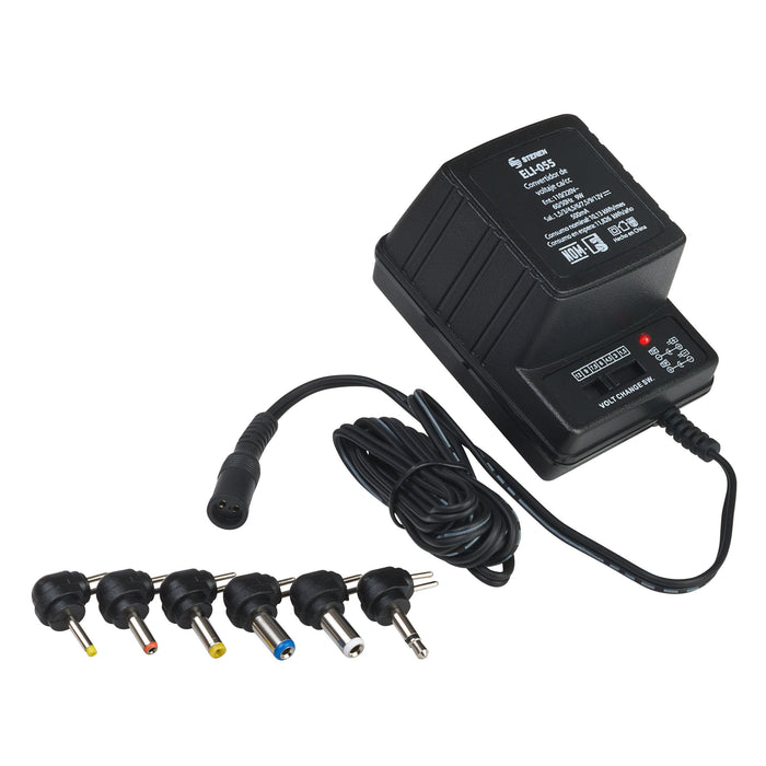 STEREN ELIMINADOR MULTIPLE 1.5 12V 500MA