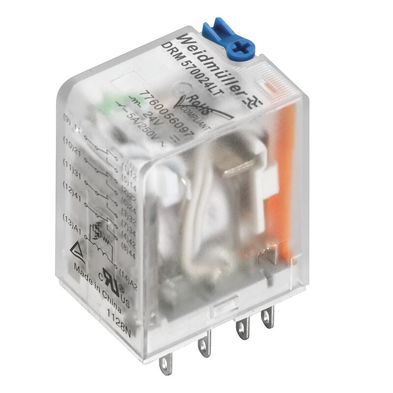 WEIDMULLER INSERTO RELE 2CC 10A C/PULSA DRM270024LT