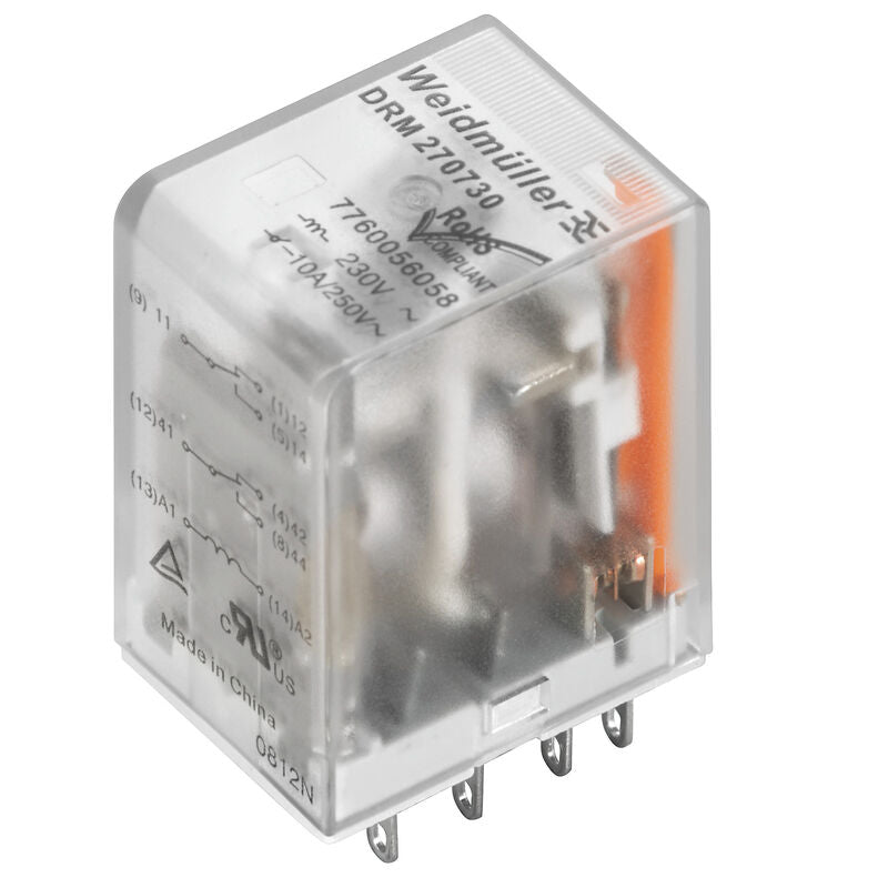 WEIDMULLER INSERTO ENCHUFABLE RELE 5A DRM570024L/4CO/24V DC