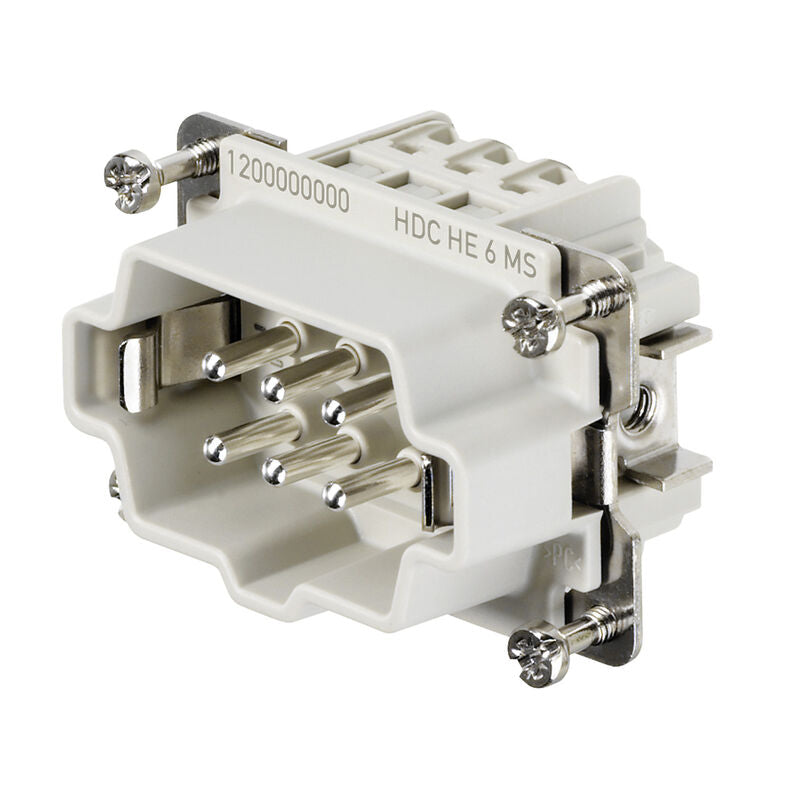 WEIDMULLER CONECTOR MACHO 6 POLOS 16 AMP HDC HE 6 MS