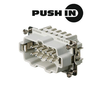 WEIDMULLER CONECTOR MACHO PUSH IN 10P HDC HE 10 MP