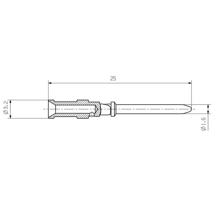 WEIDMULLER HDC-C-HD-SM1.5AG PIN MACHO CONCEPT