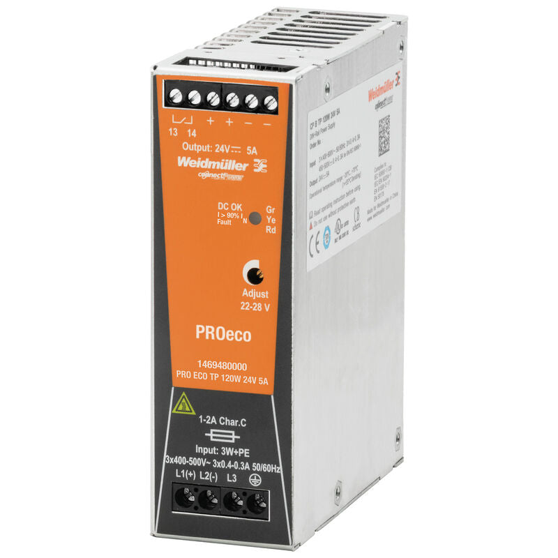 WEIDMULLER FUENTE PRO ECO 1F 100-240VAC SAL 24VDC 5A
