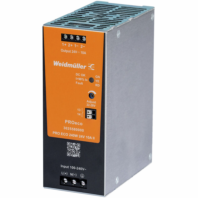 WEIDMULLER FUENTE PRO ECO 1F 100-240VAC SAL 24VDC 10A