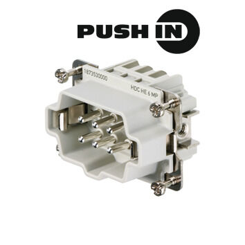 WEIDMULLER CONECTOR MACHO 500V HDC HE 6 MP