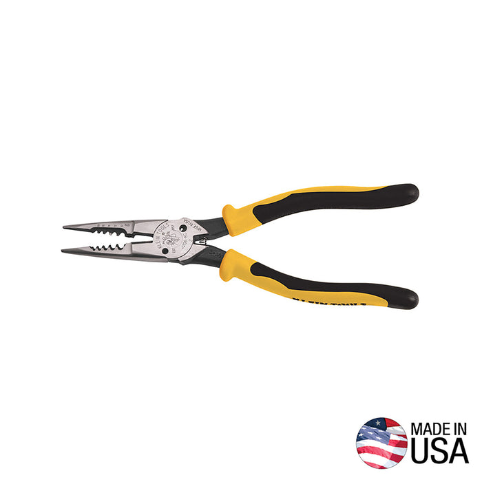 KLEIN PINZA MULTIUSOS CON PELACABLE 8"