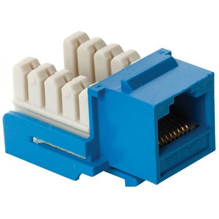STEREN JACK RJ45 DE 8 CONTAC A 90° CAT 5E KEYSTONE AZUL