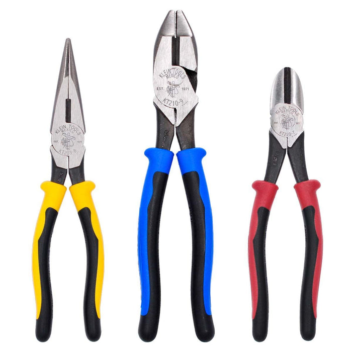 KLEIN KIT DE 3 PINZAS P/ELECTRCISISTA KT210-9 KT203-8 KT220-7