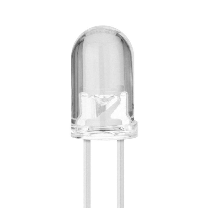 STEREN LED 5MM TRASNPARENTE PRENDE ROJO ULTRA BRILLANTE