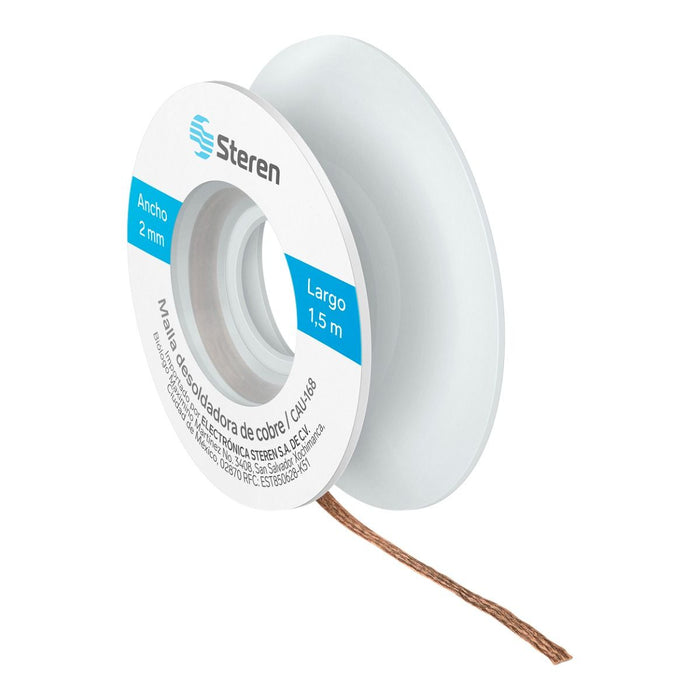 STEREN MALLA DESOLDADORA DE COBRE 2MM X 1.50 MT