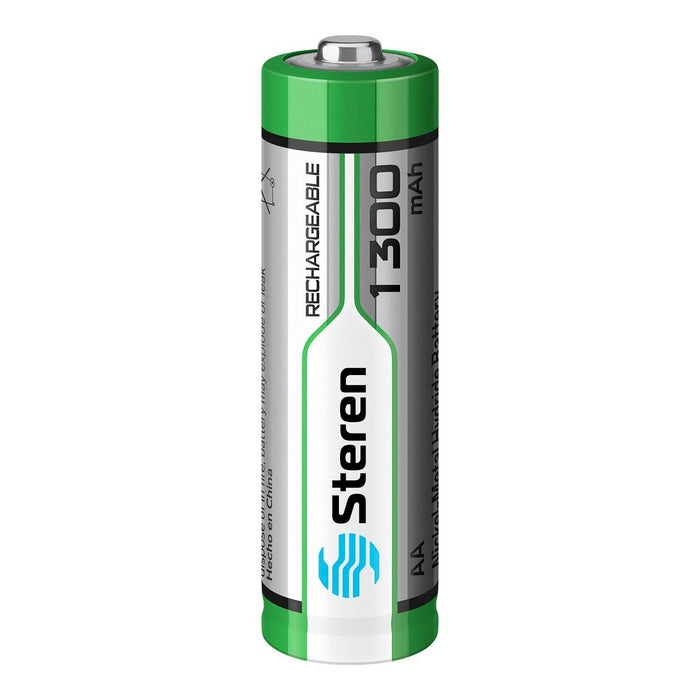 STEREN PILA RECARGABLE NIQUEL AA BLISTER 4