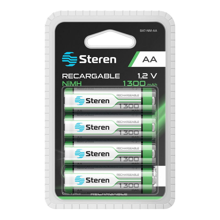 STEREN PILA RECARGABLE NIQUEL AA BLISTER 4
