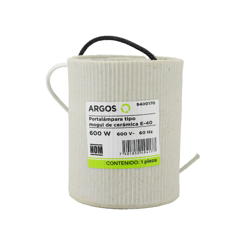 ARGOS PORTALAMPARA TIPO MOGUL E39 DE CERAMICA