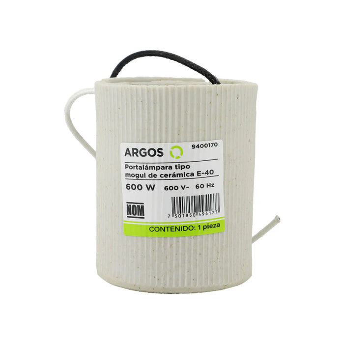 ARGOS PORTALAMPARA TIPO MOGUL E39 DE CERAMICA