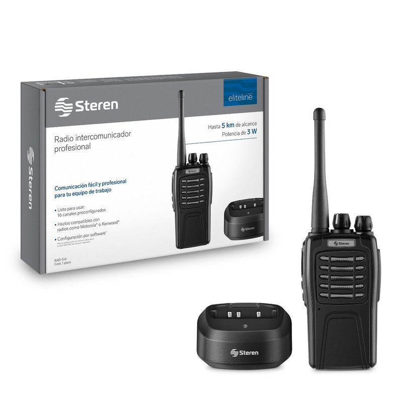 STEREN RADIO INTERCOMUNICADOR DE 16 CANALES