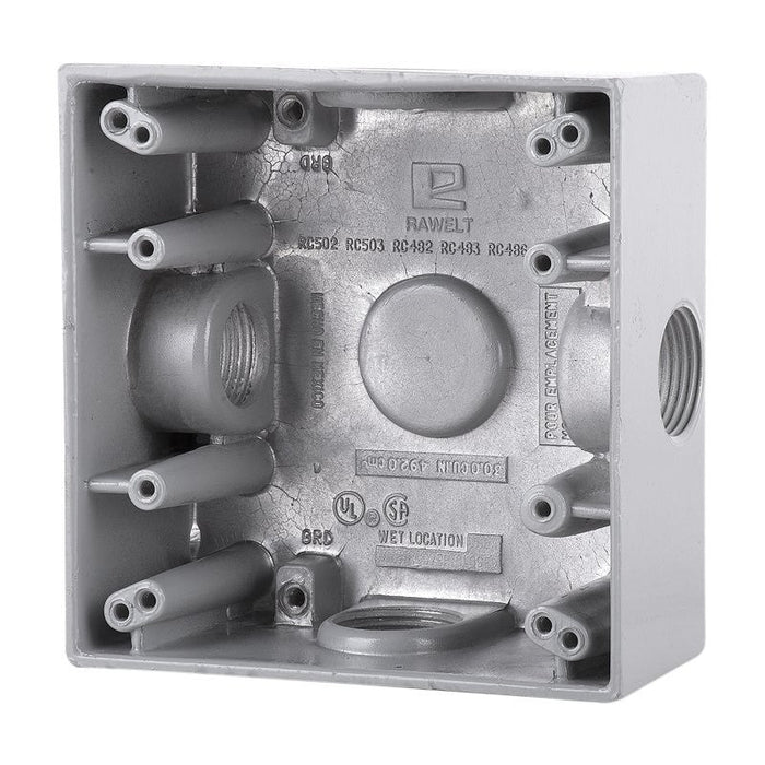 RAWELT CAJA CUADRADA APV SERIE RC 3/4" 2 ORIF C/OREJAS