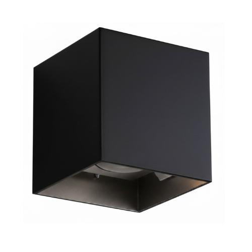 YEE CUBO LED PARED DOBLE DISPARO 6W 3000K NEGRO MATE