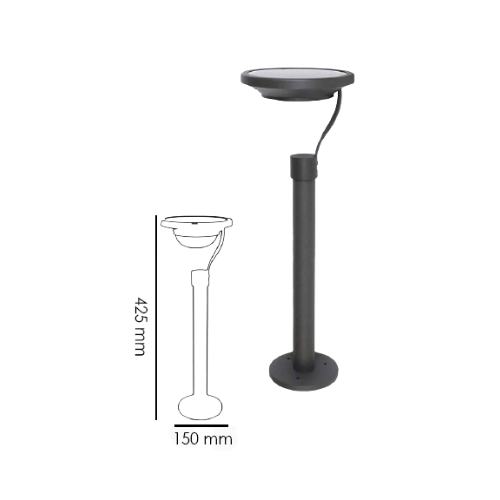 YEE ESTACA REDONDA 25/3W 3000K SOLAR