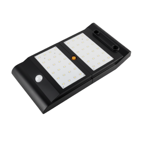 MEGAMEX Suburbana Solar De Led 10W P/ Poste O Pared Con Fotocelda Y Sensor De Movimiento 6000K SKU: SSLED10