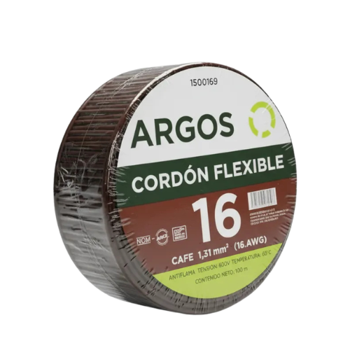 ARGOS CABLE AUTOMOTRIZ CAL. 16 AWG ROLLO CAFE