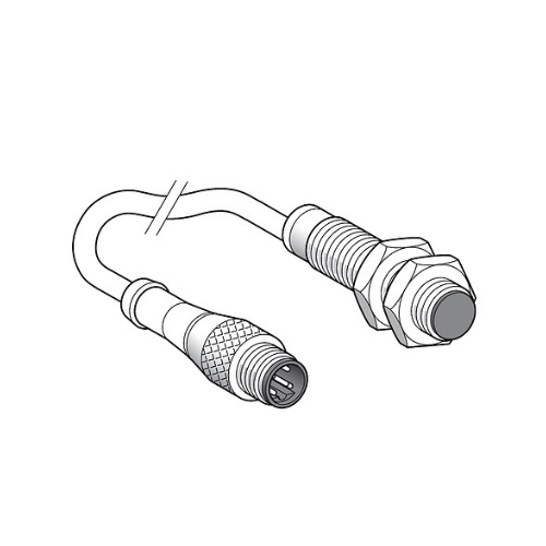 TELEMEC SENSOR INDUCTIVO M12x55 2HILOS NA RAS SN2mm LATON NIQUELADO CONEC M12 3P