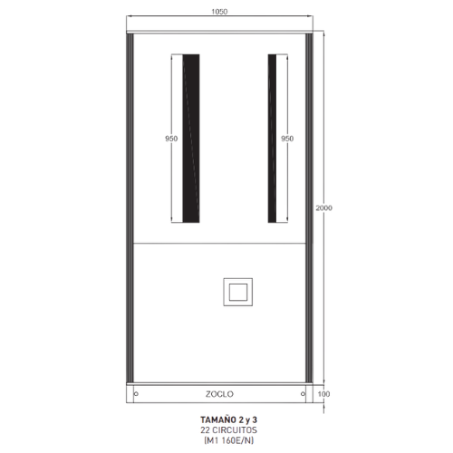 BTI TABLERO DE DISTRIBUCION TAM2 800A 600V 3F-4H 22 CIRCUITOS NEM