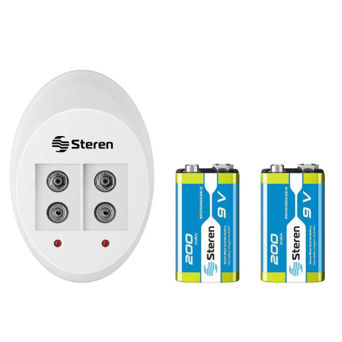 STEREN CARGADOR DE BATERIAS DE 9V NIMH Y NICD
