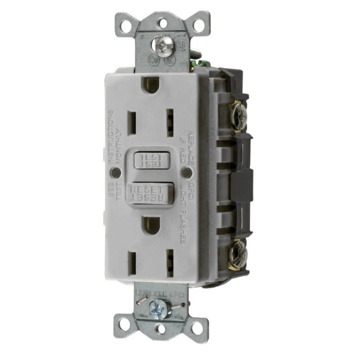 HUBBELL 15A COM SELF TEST GFR BROWN GFRST15