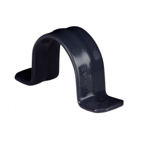RAWELT ABRAZADERA OMEGA ACERO PVC P/TUBO 3/4 (19mm REC PVC PURPURA
