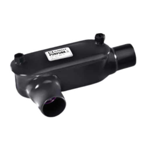 RAWELT CONDULETS LR CON TAPA DE 3/4 (19mm) REC PVC PURPURA