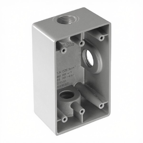 RAWELT CAJA RECTANGULAR 25.4 1" 3 ORIFICIOS