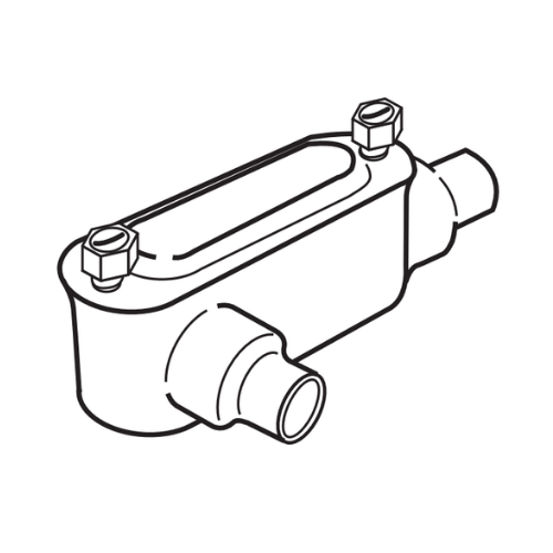 RAWELT CONDULETS LR CON TAPA DE 3/4 (19mm) REC PVC PURPURA