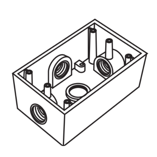 RAWELT CONDULET TIPO FST RECTANGULAR 3/4 (19mm)
