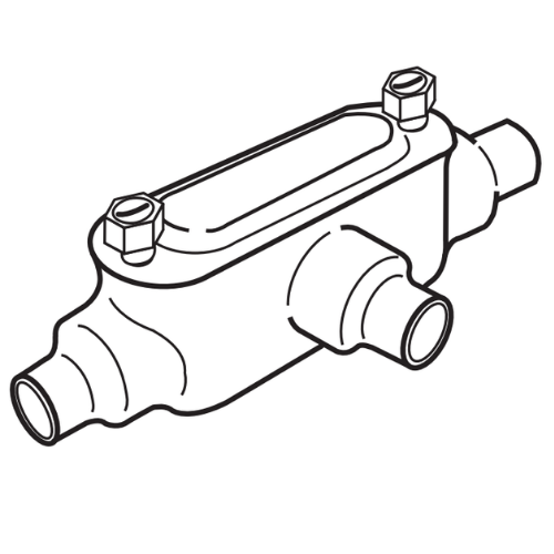 RAWELT CONDULET T CON TAPA DE 1/2 (13mm) REC PVC PURPURA