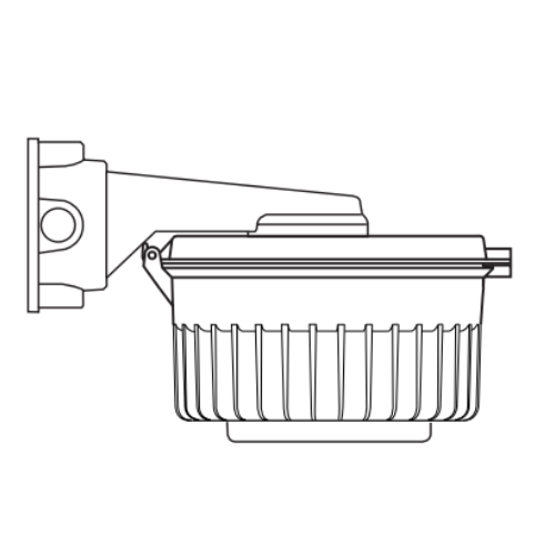 RAWELT LUMINARIA LED P/AREAS PELIGROSAS 3/4 60W 9000LM 50K PARED