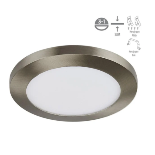 TECNOLITE INTERIOR EMPOTRADOS LED 9W4000K MUNICH YDLED-15RD/9W/40S