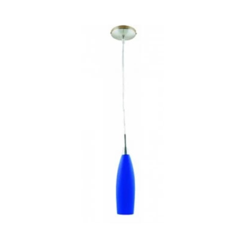 TECNOLITE LUM SUSPENDIDO CONICO CRISTAL AZUL